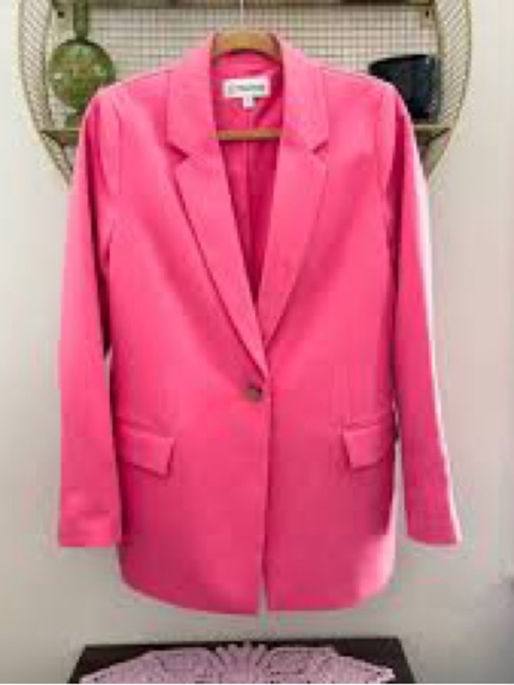 The Drop XL Hot Pink Oversized Blazer NWT Barbie Pink